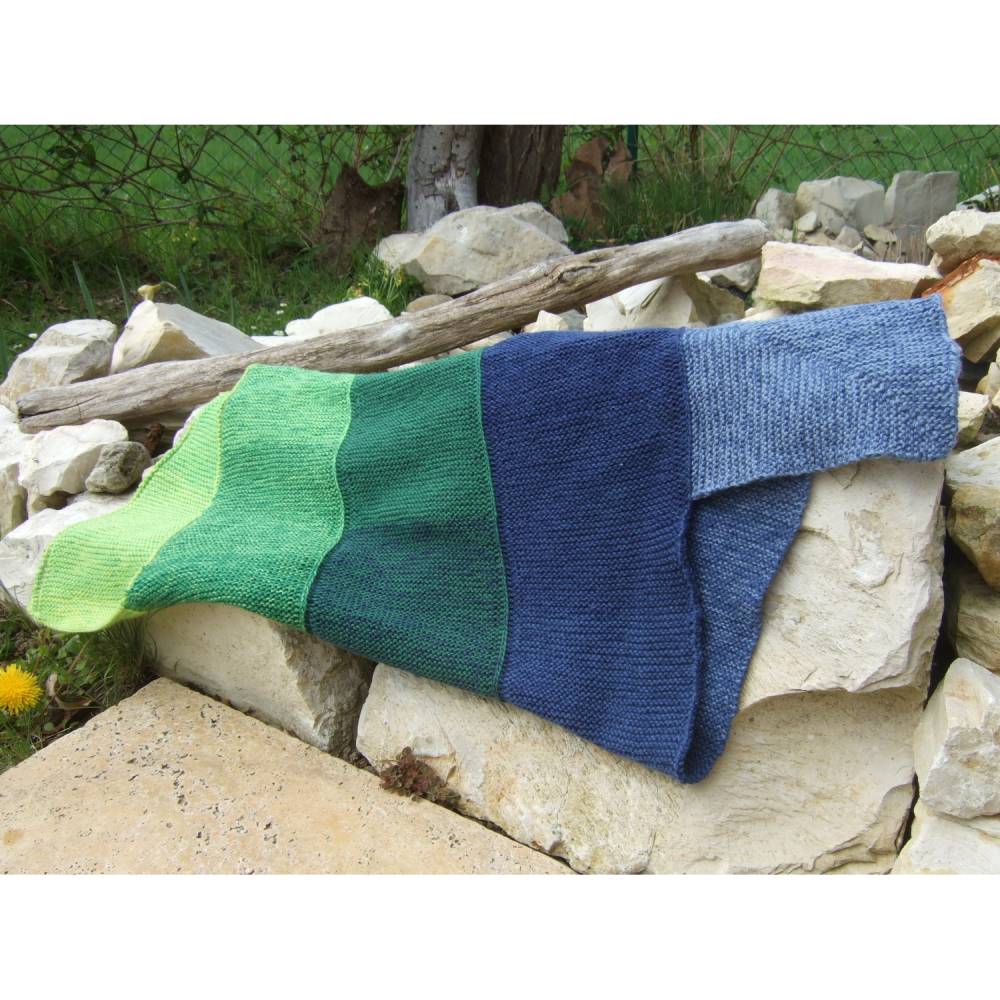 100% Schurwolle Merino extrafein Bobbel gefachter Farbverlauf Wolke 7 Waldgeister 4-fädig Bild 2