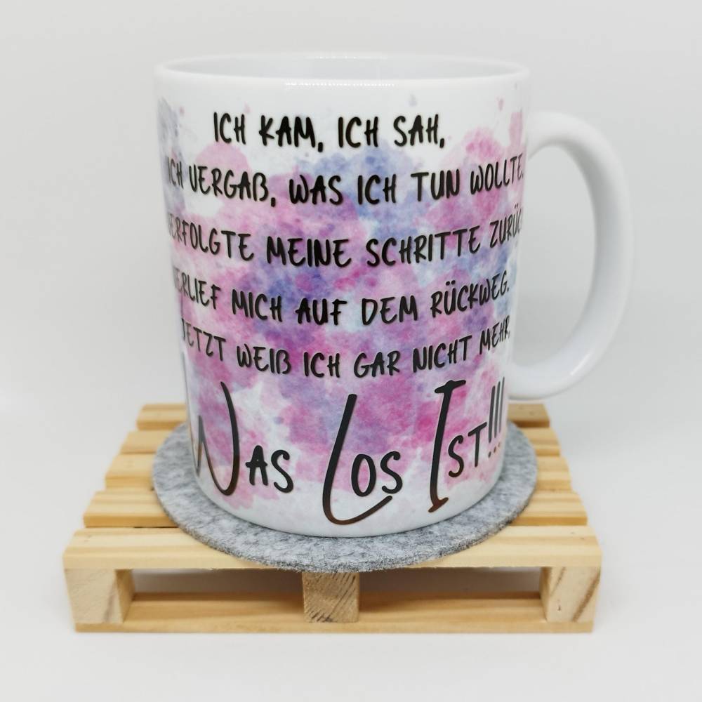 Lustige Kaffeetasse Keramikbecher – Schräger Vogel, Geschenk, sublimiert, Coffeecup, Teetasse