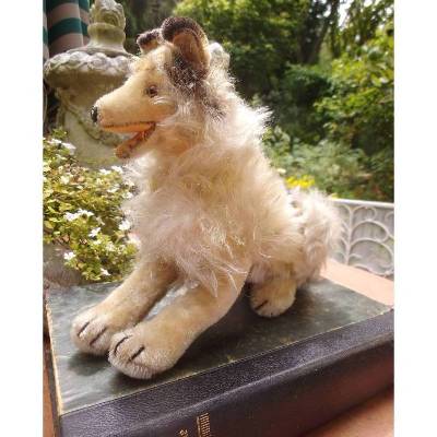 Collie Hund Steiff Vintage Plüsch Plüschhund Plüschtier Mohair