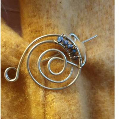 Messingverschluss Cardigan, Tuch, Schal, Tuchbrosche, Tuchnadel