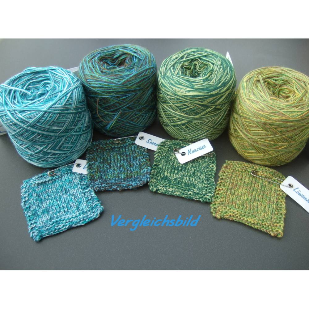 100% Schurwolle Merino extrafein Bobbel Konfetti Wolke 7 Eisblume 4-fädig Bild 3