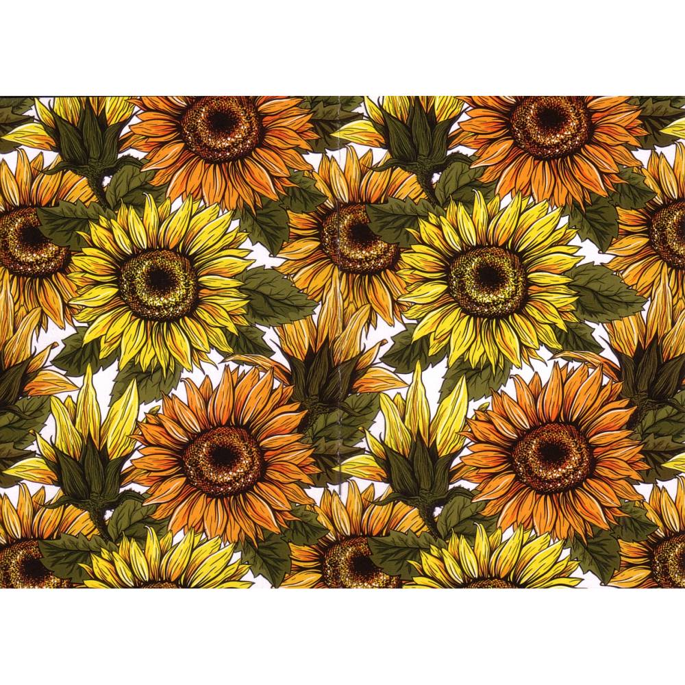 Notizheftchen Sonnenblumen mit passendem Briefumschlag, DIN A6 Notizheft blanko Bild 4
