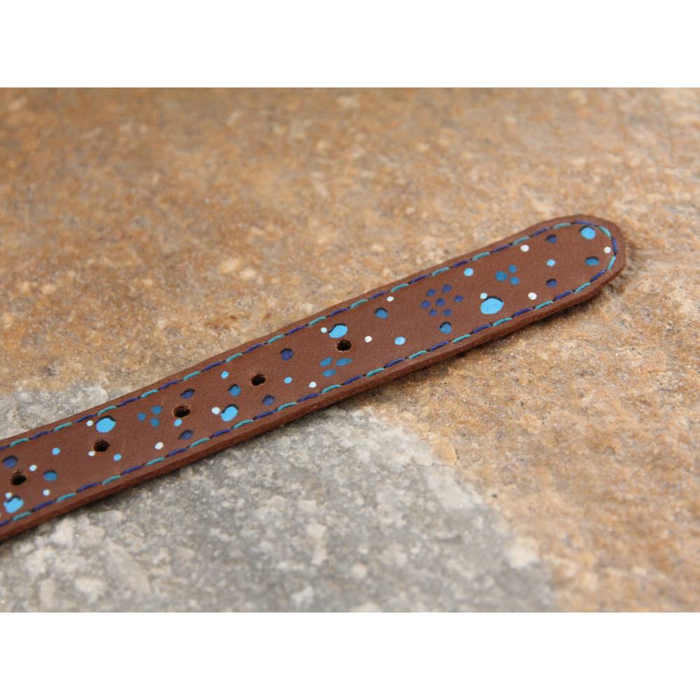 Halsband aus Leder fr Windhunde, 32-38 cm Halsumfang