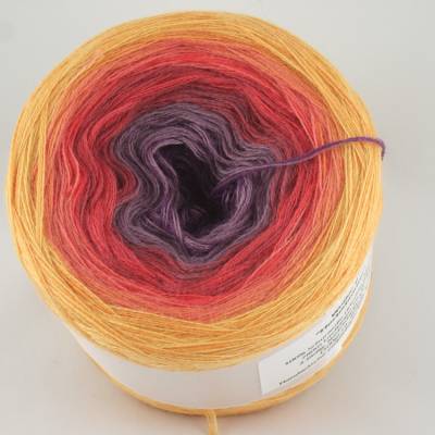 100% Schurwolle Merino extrafein Bobbel Farbverlauf Wolke 7 Herbstsonne 3-fädig