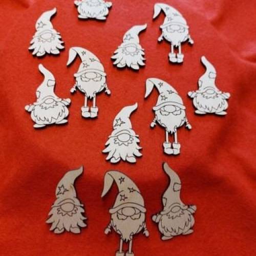 Wichtel Streudeko Weihnachten Advent Holz Tischdekoration Adventdekoration zum Basteln verzieren dekorieren DIY