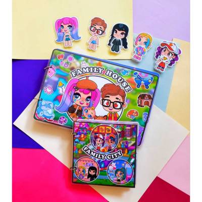 Avatar World Spielbuch – Handmade Busybook Haus & Kaufhaus für Kinder | Montessori Geschenk