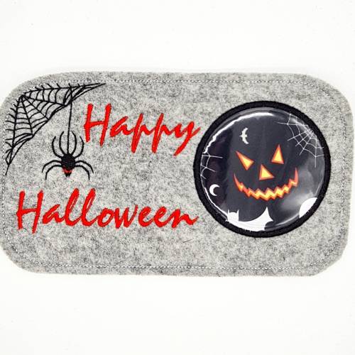 Stickdatei Mug Rug zu Halloween ITH