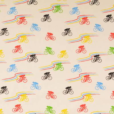 Rest: 1,45m x 1,45m Baumwollstoff Radfahrer Oeko-Tex Standard 100 Kl. 1(1m /6,90€)