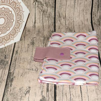 Windeltasche-Wickeltasche-Rosa-Regenbogen-mint-weiß-Mädchen-Mädchenmama-Babyparty