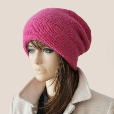 Strickmütze, pink, Wolle, Alpaka, Beanie, Mütze, Wollmütze, Wintermütze, gestrickt, pink