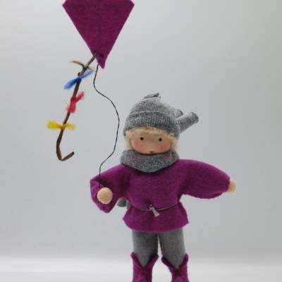 Drachenkind - Blumenkind - Jahreszeitentisch - Waldorf Art - Herbst - handgefertigte Blumenkinder - Art.Nr. HE8