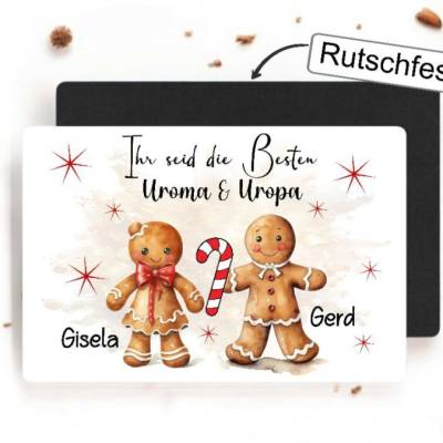Tischset Familie Uroma Uropa Platzset Geschenk zu Weihnachten Familie