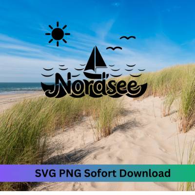 Plotter Datei ,Nordsee Liebe, Plotter file Maritime North Sea ,SVG PNG, png-svg, Möwe Leuchtturm Nordsee- Nordsee Liebe 