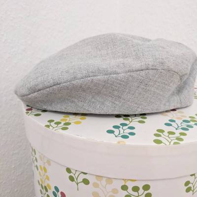 Schiebermütze Newsboycap aus leichtem Wollstoff 