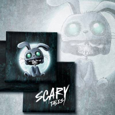 Sommersweat Panel Halloween Tales by Thorsten Berger Scary Bunny