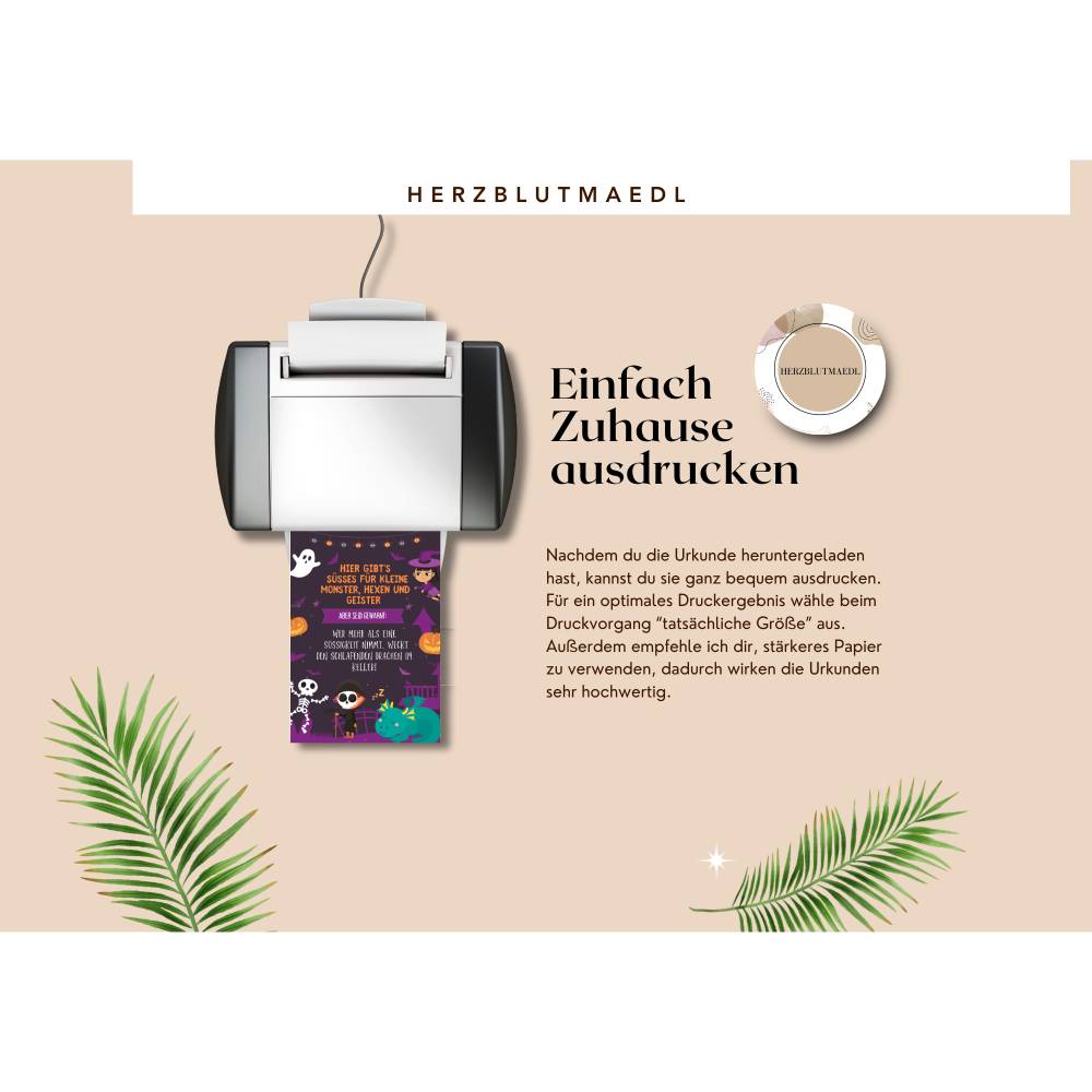 Gruselige Halloween Haus Deko - Türschild mit Skelett Motiv als Print in DIN A4 | Einzigartige Halloween Dekoration | Ki Bild 4