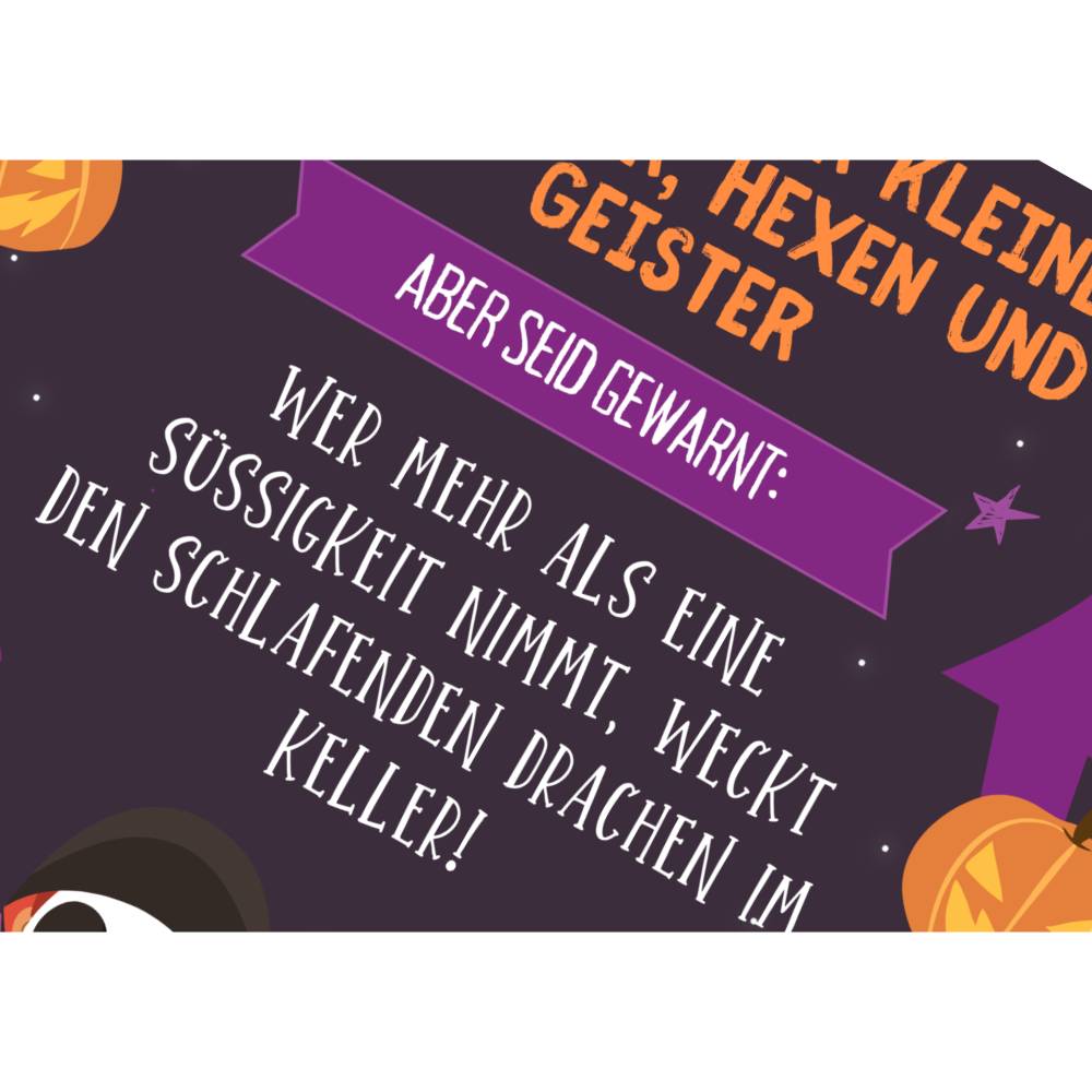Gruselige Halloween Haus Deko - Türschild mit Skelett Motiv als Print in DIN A4 | Einzigartige Halloween Dekoration | Ki Bild 7