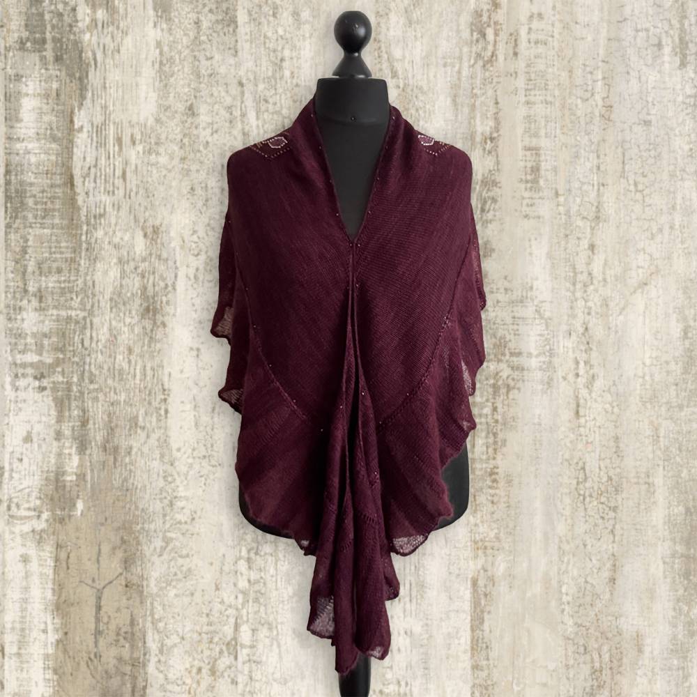 B!DESIGN by GiesingCrafts: JEWELS Rubies Shawlette Bild 2