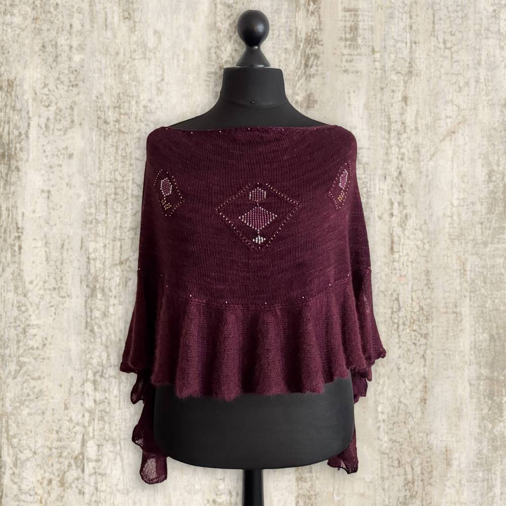 B!DESIGN by GiesingCrafts: JEWELS Rubies Shawlette Bild 6