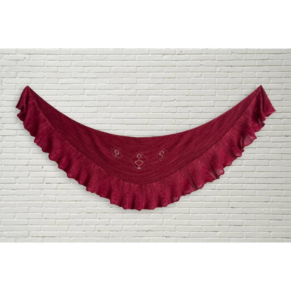 B!DESIGN by GiesingCrafts: JEWELS Rubies Shawlette Bild 7