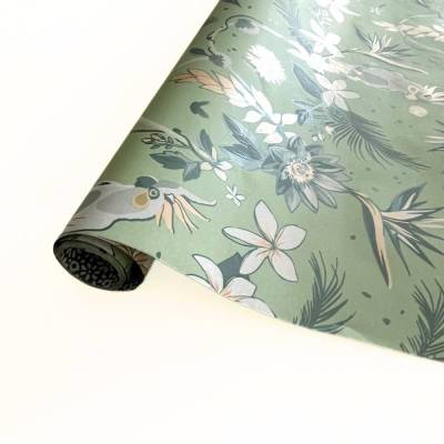 Geschenkpapier ZWEISEITIG Papier 3m Rolle PARADISE MINT