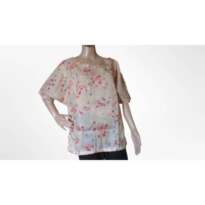 Schlupfbluse " Die Glänzende " Größe 40/42, seidig glänzend, edel