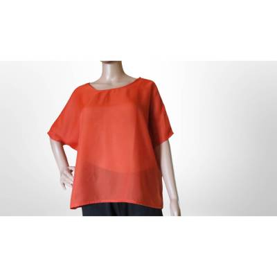 Schlupfbluse " Die Zarte " Größe 40/42, sommerlich, locker fallend