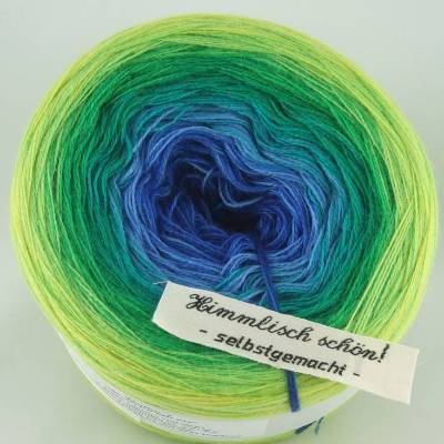 100% Schurwolle Merino extrafein Bobbel Farbverlauf Wolke 7 Meerjungfrau 4-fädig