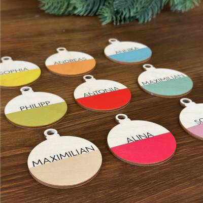 Geschenkanhänger mit deinem Wunschnamen und deiner Wunschfarbe personalisiert