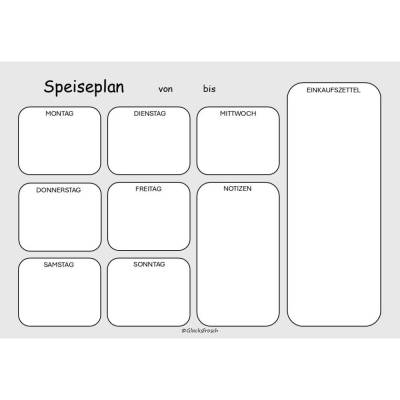 Speiseplan, PDF zum Herunterladen