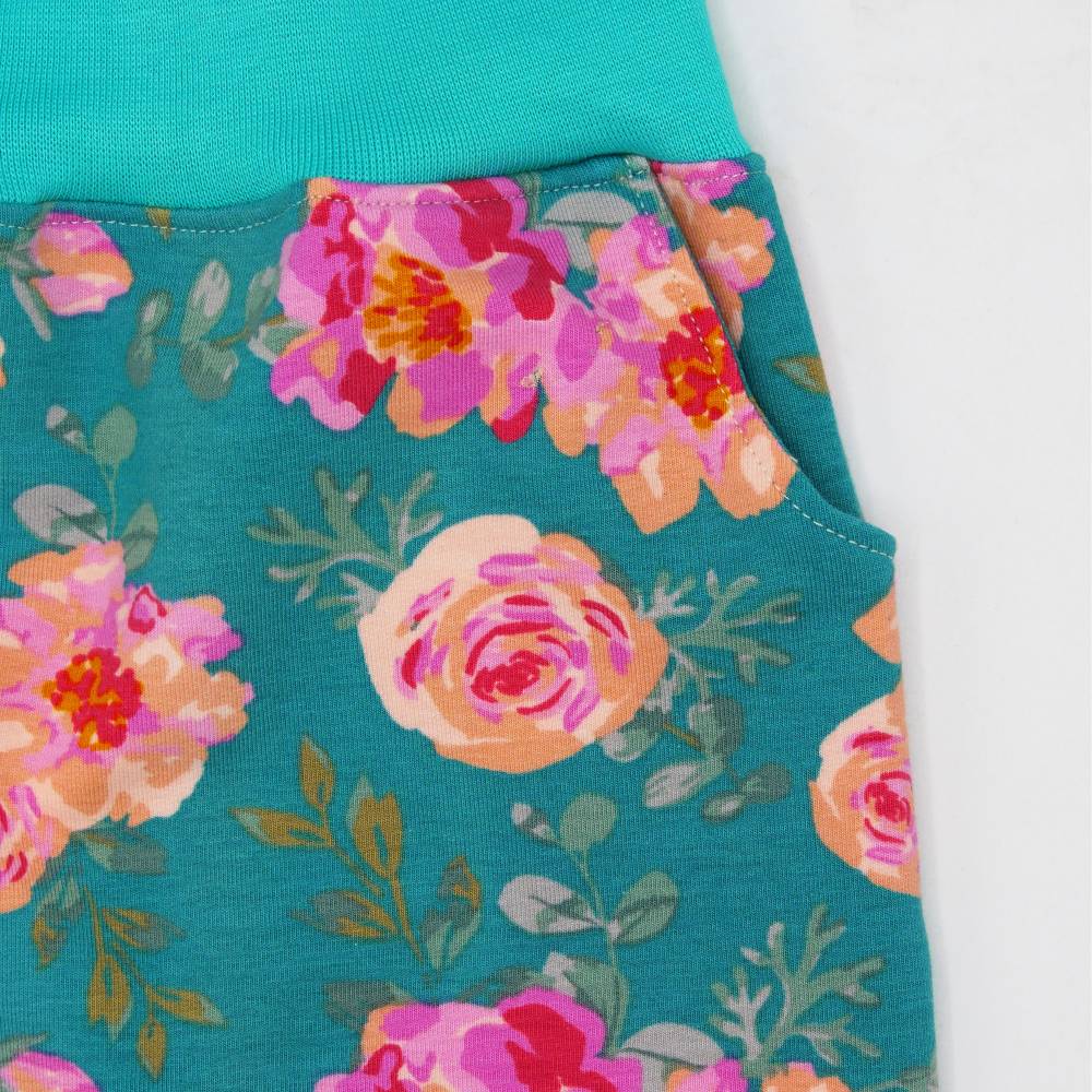 VERSANDFERTIG! Zweiteiliges Neugeborenenset ROSE Gr.62 aus  Sommersweat Handarbeit von zimtblüte Bild 3