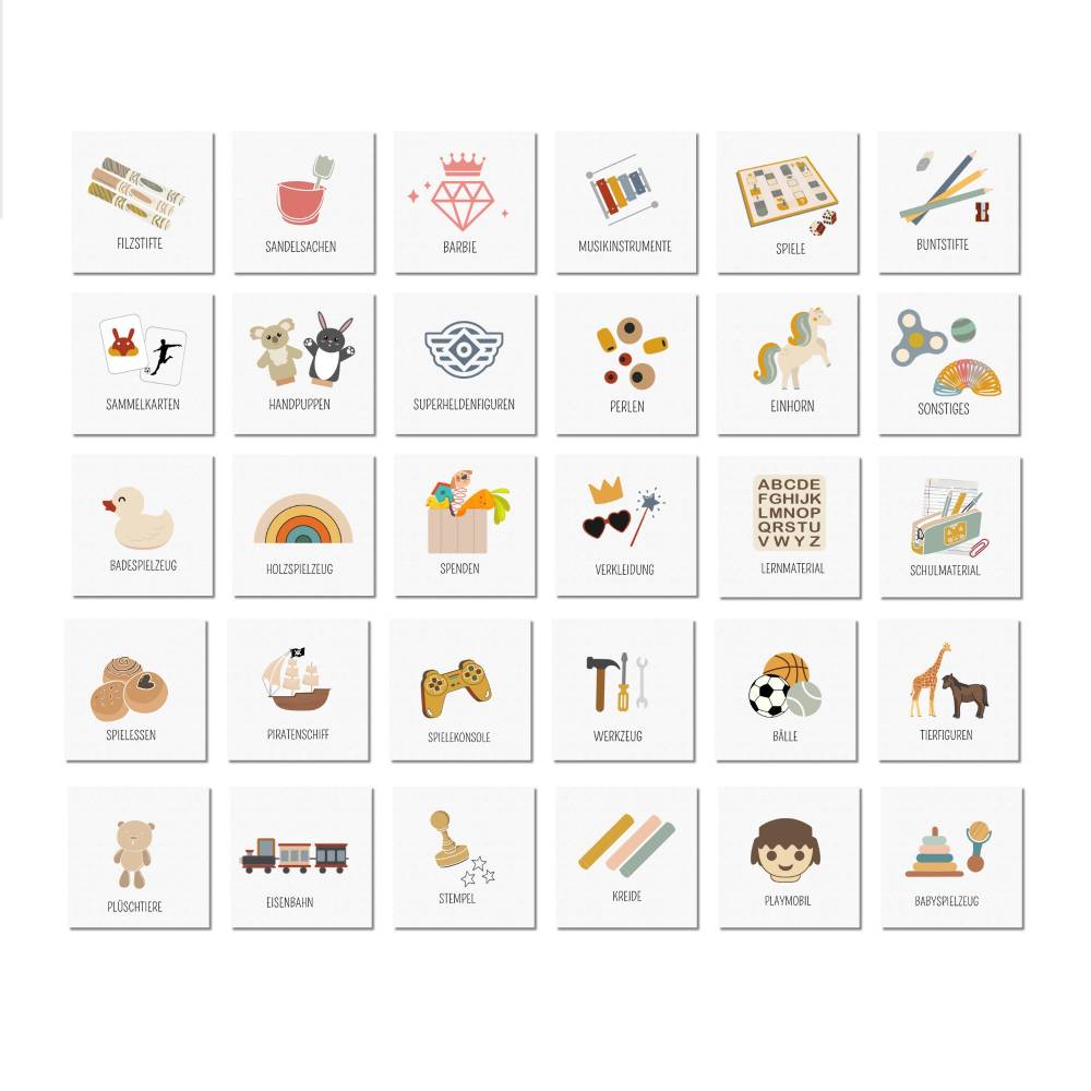 Spielzeug Etiketten für Spielsachen, Sticker für Trofast Aufbewahrung zum ausdrucken Bild 7