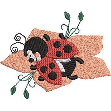 Stickdatei Marienkäfer Ladybug Bild 1