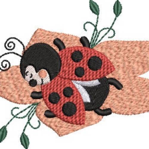 Stickdatei Marienkäfer Ladybug 
