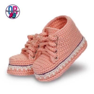 Babyschuhe, gehäkelt, DREISCHICHSOHLE, Geschenkverpackung, handgemacht, 10cm., Rosa, Babypolyacryl