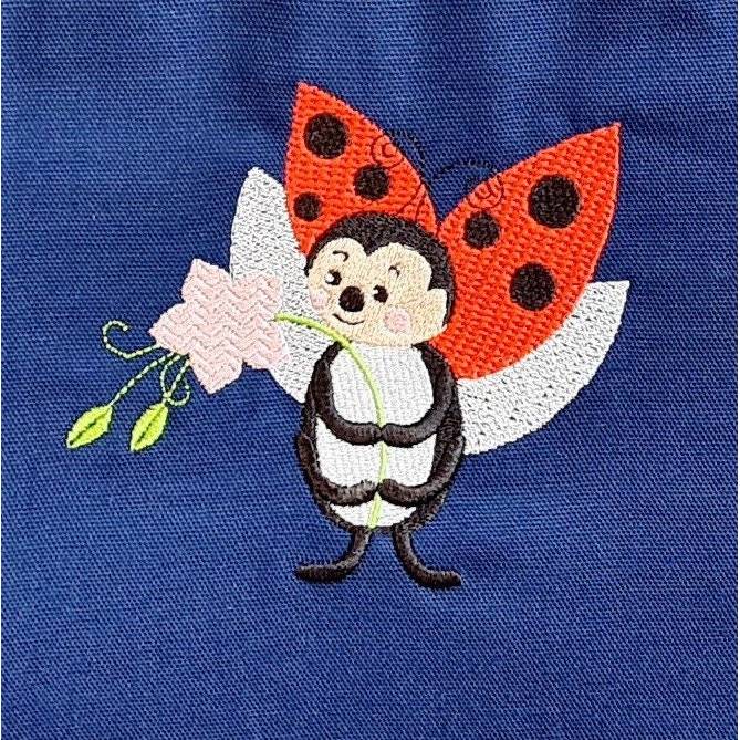 Stickdatei Marienkäfer – Frühlingshafte Stickdatei für deine Stickmaschine Bild 5