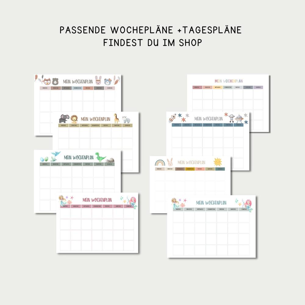 Wochenplan Kinder, Routinekarten Karten Kinder, Montessori A4 + A3  , PDF sofort Download zum Ausdrucken Bild 8