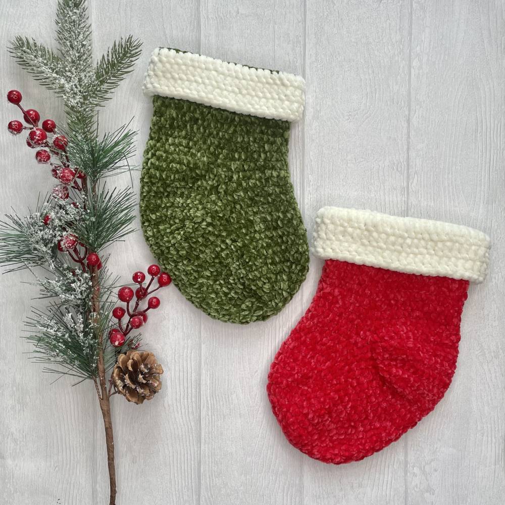 Häkelanleitung Weihnachtsstrumpf - NUR DIE ANLEITUNG // Deutsch Bild 2