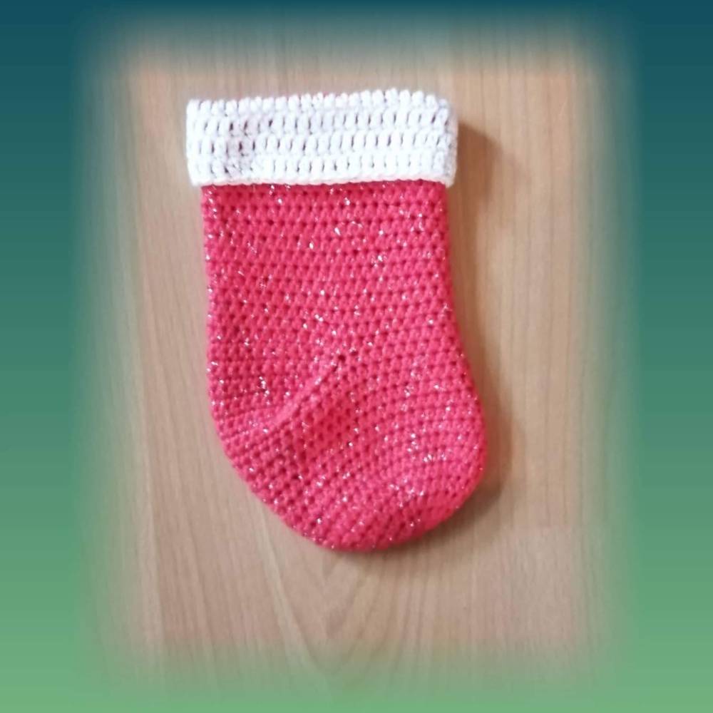 Häkelanleitung Weihnachtsstrumpf - NUR DIE ANLEITUNG // Deutsch Bild 6