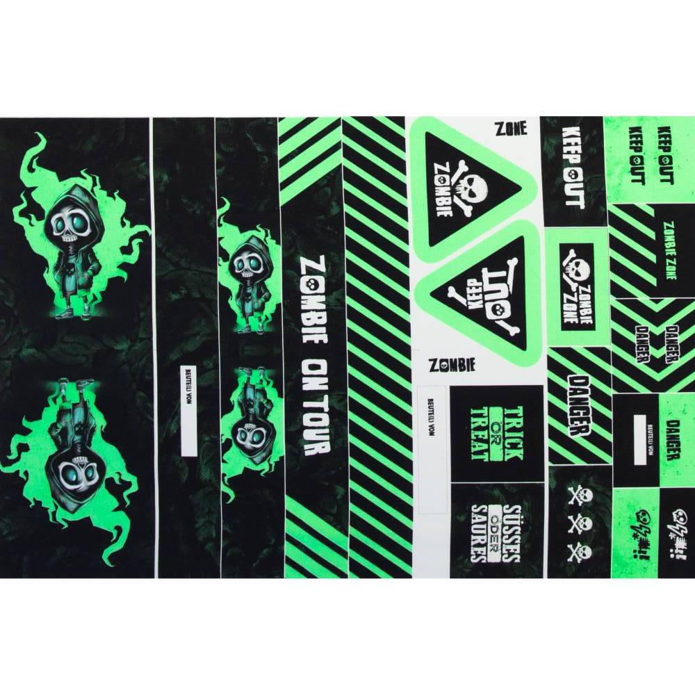 Canvas Taschen Panel DIY Halloween Bag by Thorsten Berger Zombie Bild 2