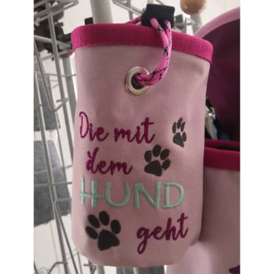 N-LB0001-07 Hunde-Leckerlibeutel - Futterbeutel - bestickt - Handmade 