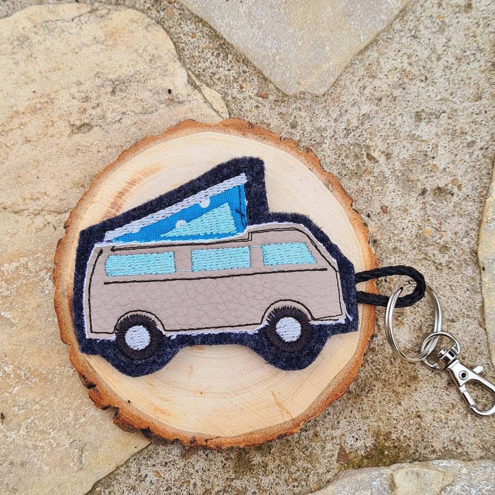 Stickdatei Anhänger Camping Bus Bild 2
