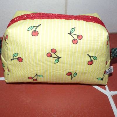 Kulturtasche Vicky Kosmetiktasche Kulturbeutel Kosmetikbeutel Kirschen