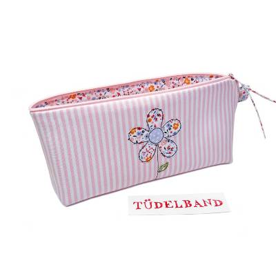 Federmäppchen Täschchen Stiftetasche ...Blume... rosa...geblümt... 