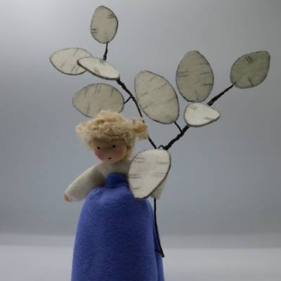 Silberling - Silberblatt - Mondviole - Blumenkind - Jahreszeitentisch - Waldorf Art - Herbst Dekoration - Art.Nr. HE7