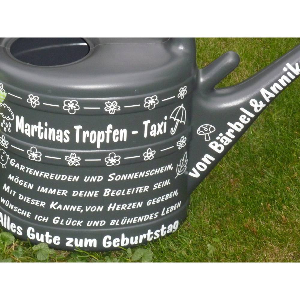 personalisiertes Geschenk zum Geburtstag , Rente, Einzug, Ostern, Weihnachten, Vatertag für Garten Gießkanne