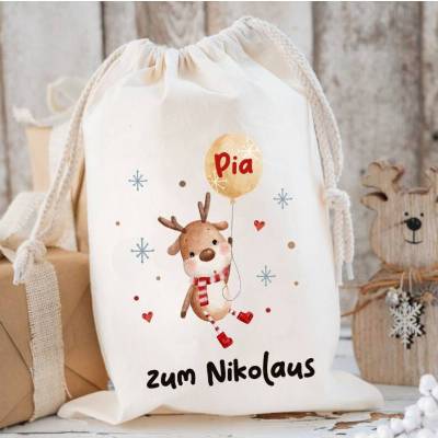 Nikolaussack, Geschenke Kinder personalisiert mit Name, Nikolausgeschenk, Tasche, Nikolausbeutel Weihnachten
