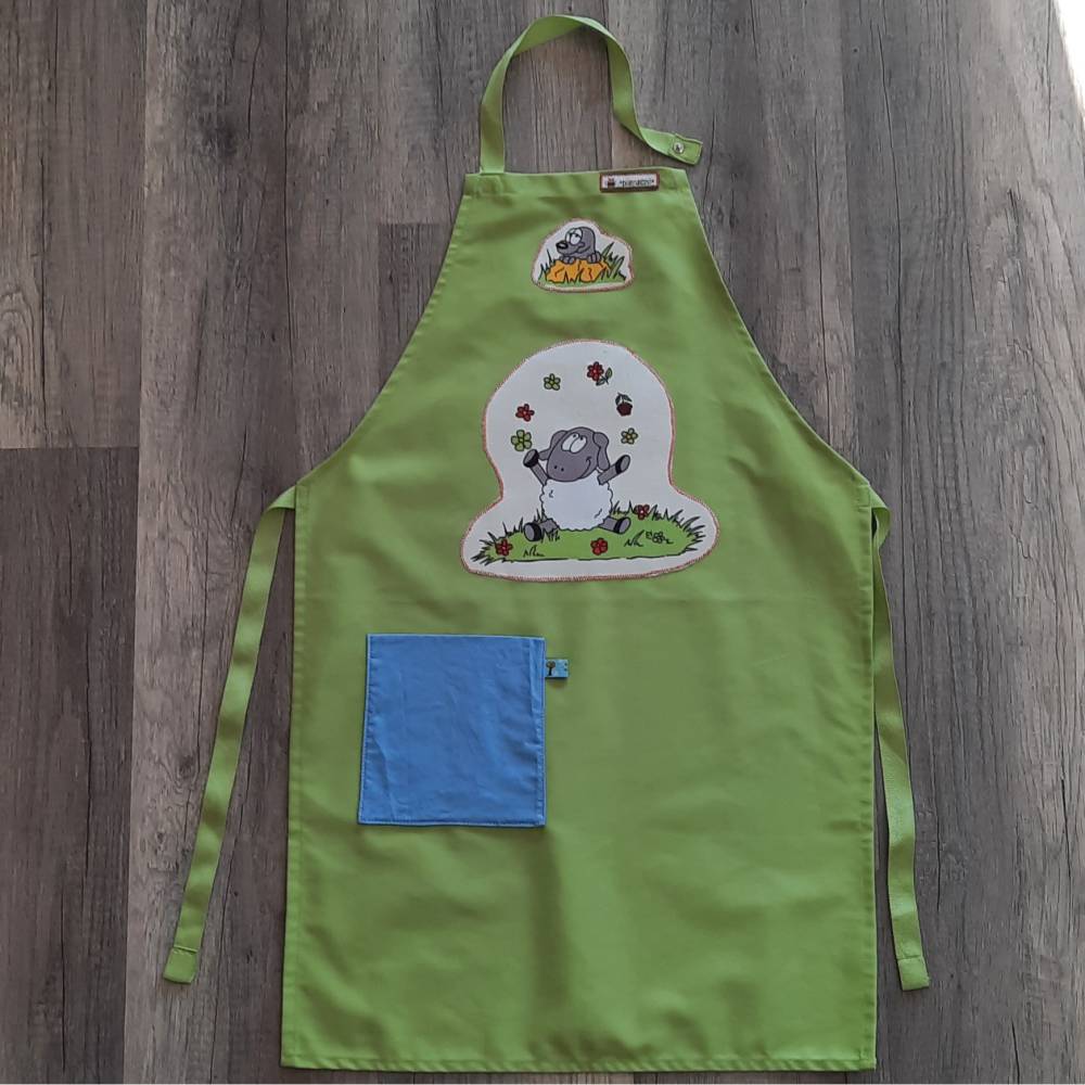 AUSVERKAUF! Kochschürze, Backschürze für Kinder Gr.128, Adventszeit, Weihnachten, Geschenk Bild 1