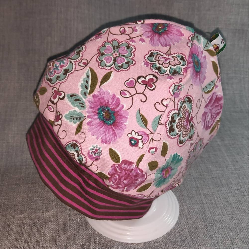 Wende-Beanie KU 47-50cm, Wendemütze, 2-in-1 Mütze mit Bündchen, doppellagige Mütze, Bild 1