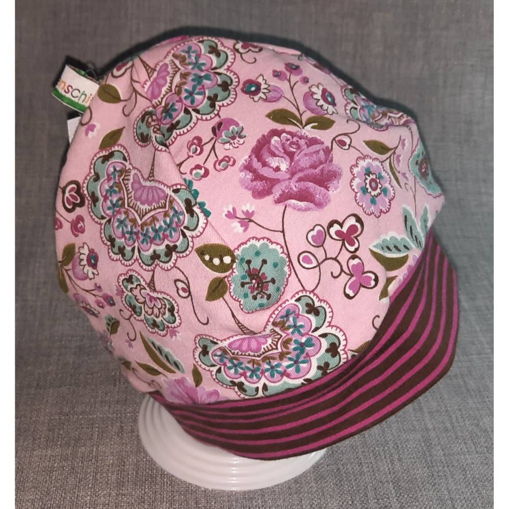 Wende-Beanie KU 47-50cm, Wendemütze, 2-in-1 Mütze mit Bündchen, doppellagige Mütze, Bild 2